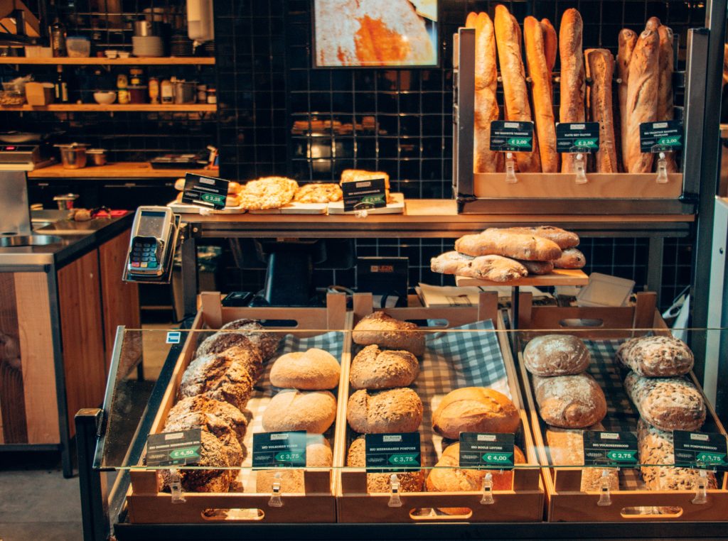 Comptoir viennoiseries boulangerie